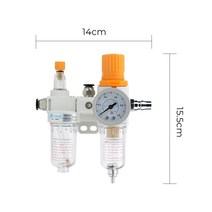 에어레귤레이터 에어필터 공압 에어 조절기 압력을 줄이기 위해 사용되는 오일 및 물 분리기 Al-2000 AFR-2000 밸브 레귤레이터, 한개옵션0