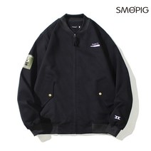 SMOPIG 봄 패션 캐주얼 코디 청춘 트렌드 항공 점퍼 코트