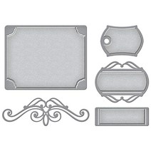 Spellbinders 에칭 다이 우아한 AD 금속