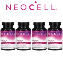 (4팩 기획) Neocell 네오셀 마린 콜라겐 타입 1 3 히알루론산 피쉬콜라겐 120캡슐