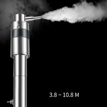 화재감지기 연기 온도 테스터 전자 막대 탈부착 점검 조립 분해, 3.8m 투인원 연기 온도 테스터 세트