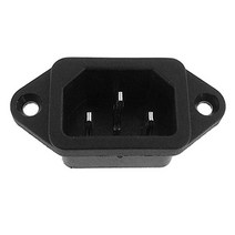 Ac 250v 10a C14 마운트 수 플러그 3 핀 패널 소켓 이어 V5t9 F7q8 인렛 H2t8 고정 홀 Conn V9m9 (W2c4 포, 01 은