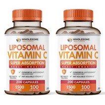 홀섬웰니스 리포조말 비타민C 1500mg 200캡슐, 2개