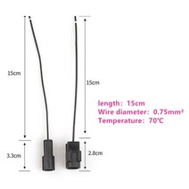 와이어커넥터부품 1 세트 123468101216 핀 denso 1.8mm 방수 와이어 커넥터 전기 플러그 자동차 자동 밀폐형 트럭 하네스 소켓 호환, 1p 남성과 여성, 0.75mm 15cm