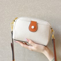 가방팩토리 엠보 천연소가죽 간편히 들수있는 핸드폰가방 미니 여성 크로스백