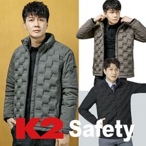 슬림핏 회사겨울잠바 방한 패딩점퍼 K2세이프티 워크웨어 작업복 근무복 F102, 블랙