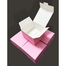 정사각형 선물박스 포장 종이 박스 미니 답례품 핑크박스 네클