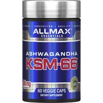 올맥스 아슈와간다 KSM-66 베지 캡, 60개입, 1개, 60정