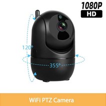 실내 WiFi IP 카메라 무선 감시 홈 1080P PTZ 자동 추적 베이비 모니터 알렉사 보안 2.4G 5G, 05 5G WiFi Black Cam_01 EU 플러그