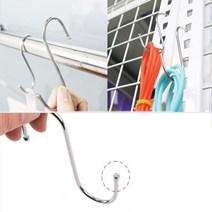 10개입 대형 S자형 고리 이동 행거 옷걸이 매장 진열 전시 걸이 매쉬 철망, 기본, 특대