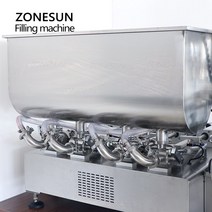 고점도 충진기 소분기 주입기 ZONESUN 자동 페이스트 충전 기계 공압 피스톤 펌프 병 꿀 손 소독제 액체, 01 110V