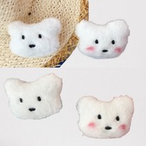 강아지 인형 동물 핀 얼굴 브로치 액세사리 코사지 인형 뱃지 소품