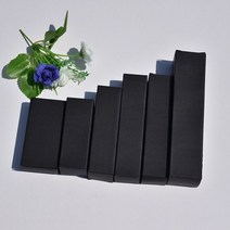 생일 간식 포장 박스 미니 선물 상자 화이트/블랙/브라운 골판지 화장품 향수 오일 병 종이 파티 사탕 용품, 3x3x18cm_100pcs, black