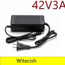10 시리즈용 42V 3A 스마트 배터리 충전기 36V 37V 리튬 이온 전기 자전거 DC 5.5mm * 2.1mm 고속 충전, EU
