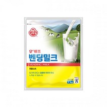 오뚜기 오쉐프 벤딩밀크 1kg 과일시럽 시럽펌프 홈카페 탕비실 손님용, 1세트