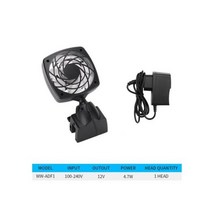 수조 냉각기 물고기 탱크 미니 냉각 팬 열 분산 조절 풍속 전기 수족관 액세서리, US plug