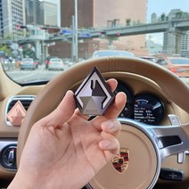 마일론 갤러리1 명품 차량용 방향제 고급 자동차 송풍구 디퓨저 리필, 다크그레이, 화이트머스크, 쇼핑백 추가