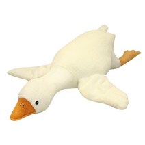 SMALLRICE 귀여운 거위 바디필로우 등받이 롱 쿠션, 단일색