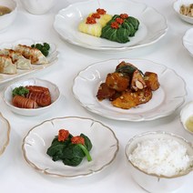 북유럽 올리브 플라워 파스타 샐러드볼 예쁜 그릇 디저트 접시 유럽풍 브런치, 밥그릇 / 공기 (11cm)