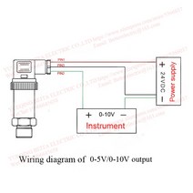 0-10V RS485 스테인레스 스틸 압력 트랜스미터 M20 * 1.5 센서, 한개옵션1, 05 0-40Kpa