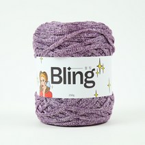 [앵콜스] 블링 Bling (250g) 메탈사 네트백 반짝이실 털실, 02 블링연보라