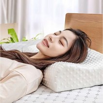 라텍스 베개 메모리폼 경추베개 굴곡형 2개세트, 단품