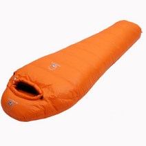 초경량 구스다운 침낭 동계 겨울 혹한기 극동계 백패킹 캠핑침낭 슬리핑백, 1개, 레드 2000g