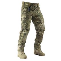 Survival Tactical Gear 컴뱃 팬츠 오토바이 라이딩 립스톱 밀리터리 카모 바지 캠핑 하이킹용 레인저 그린 프로, Medium, Multicam(pro)