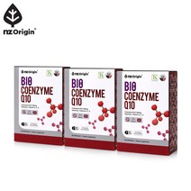 [엔젯오리진] 바이오 코엔자임큐텐(750mgx30캡슐) /코엔자임Q10/CO-Q10/COENZYMEQ, 3통
