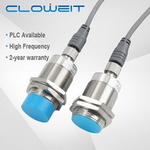 스위치 원주형 유도 장거리 근접센서 Cloweit M30 10 15mm 형 근접 센서 1000Hz 자동 위치 제어 플매트 카펫 매트 러그인 2m 케이블 IP66 LMT30, [03] PNP NO, [01] Without Cable, [02] LMT30-10 10mm