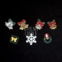 크리스마스 데코 테마 파츠 모음 데코덴 슬라임 석고방향제 만들기 DIY 재료 미니어처 선물상자 눈꽃 겨울, 트윈 벨 골드