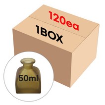 디퓨저 용기 사각돔-카키 50ml 120개(1BOX) 도매