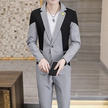 306B-2-T168-P125 가을 패치워크 패션 정장 투피스 드레스 오피스룩