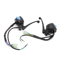 스쿠터50cc 50cc스쿠터22mm 오토바이 브레이크 레브 레버 사이드 컨트롤 스위치 세트 GY6 스쿠터 50-125 T, 한개옵션0