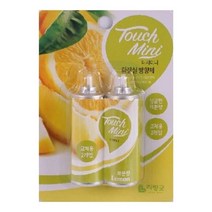 터치미니 화장실 방향제 리필2P(레몬향), 20개