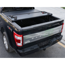 트렁크 접이식 도어 덮개 슬라이딩 바람막이 분실방지 뚜껑 트럭 적재함 suv 커버 방수, A  F150 랩터 3단 접이식 커버