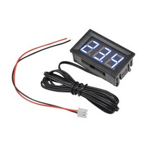 온도계 온도계측기 DC4-30V LED 3 디지털 디스플레이 온도 패널 미터 0.56 "온도 조절 장치 센서, 한개옵션1, 05 TypeB Blue