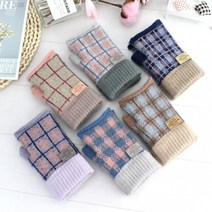 니트 반장갑 손가락없는 사무실 장갑 손가락뚫린 핑거리스 겨울 털 손가락워머