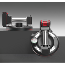 유리 압착기 흡착기 타일 대리석 전동 진공 흡착판 유리운반, (8인치-충전기+배터리+케이스)