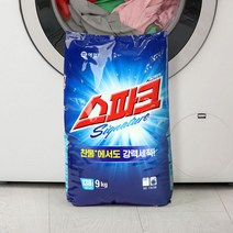 스파크 시그니처 9kgx2개+스파크 300g겸용 세탁세제, 1개