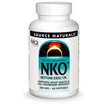 소스내추럴스 NKO 넵툰 크릴오일 500mg 60소프트젤 Source Naturals Neptune Krill Oil, 1세트, 이미지참조