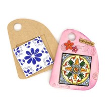 동글이 냄비받침 반제품 타일포함