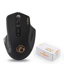게이밍마우스 게임용 컴퓨터 RYRA 24G 무선 마우스 미니 광학 E-1800 게임 홈 사무실 노트북, 07 Black silent, 한개옵션1