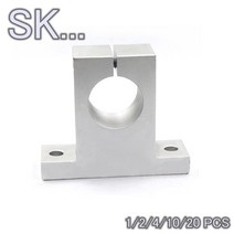 스러스트 베어링 풀러 볼 선형 샤프트 지원 SK6 SK8 SK10 SK12 SK13 SK16 SK20 SK25 SK30 SK35 SK40 SK50 SK60 CNC 라우터 3D 프, 20 PCS