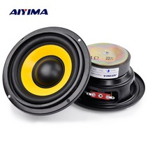 스피커유닛 층간소음스피커 aiyima 2pcs 4 인치 우퍼 오디오 스피커 휴대용 미니 스테레오 스피커 서브우퍼 전체 범위 자동차 경적 확성기 4 ohm8ohm 20w, 02 8 Ohm 20W