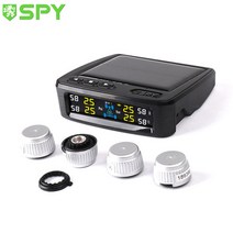 차압계 SPY 범용 태양열 TPMS 자동차 타이어 압력 모니터링외부 센서 포함타이어 기압알람, 52030