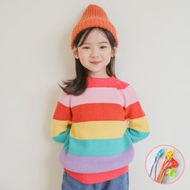 핑키핑크 여아용 무지개니트티 구성품 세트