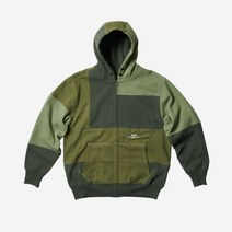 팔라스 x 엔지니어드 가먼츠 헤비 패치워크 후드 집업 올리브 - 22FW Palace Engineered Garments Heavy Patchwork Zip Hood Olive 2