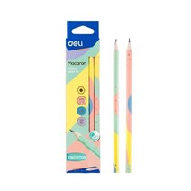 기타 바보사랑[델리][1+1 행사] DELI 델리 마카롱 학생용 연필 HB 12자루 1타스, 단일상품(54900)
