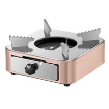 캠핑 휴대용 서랍형 고체연료 버너 스토브 장작난로, 1개, 핑크